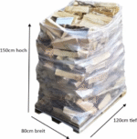 Bischofberger Holz Bouleau – Bois de chauffage sec suisse 25 cm (palette 430 kg) – Image 4