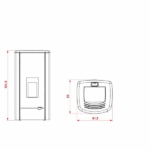 Poêle à pellet "granulés" Palazzetti MIRELLA IDRO 10 ou 15 kW Acier – Image 2