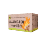 Allume-feu en laine de bois 100 % naturel – Boîte de 50 bâtonnets