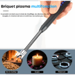 Briquet Allume-Feu USB Rechargeable – Tuyau flexible rotatif 360° – Image 2