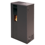 Poêle à granulés BELLEZA SMILE 5,5 kW – Noir, pilotage smartphone, design compact