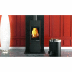 MAGNUM – Rangement à bois et serviteur de cheminée 2-en-1 – Design Noir & Blanc – Fabrication Française – Image 2