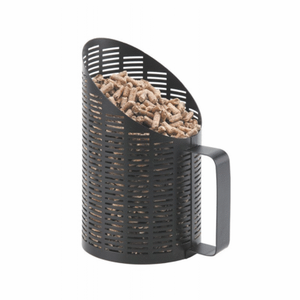 PULSE – Pelle à granulés en acier avec tamis intégré (1 kg)