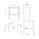 Poêle à bois Palazzetti ASIA 9KW avec Ventilation Air Chaud Frontale – Image 2